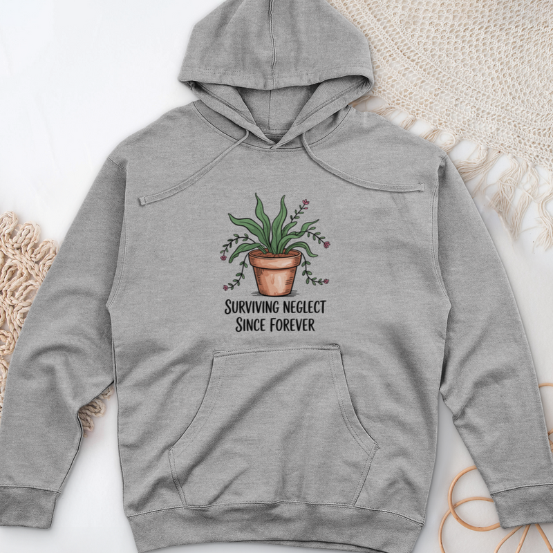 Surviving Neglect Since Forever Midweight Hooded Sweatshirt