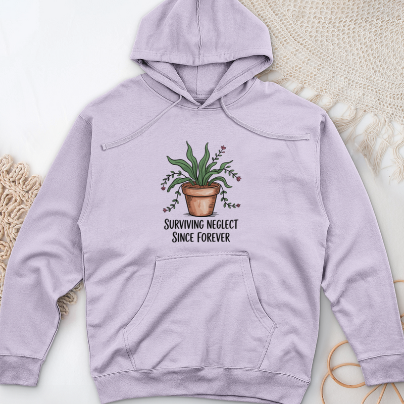 Surviving Neglect Since Forever Midweight Hooded Sweatshirt