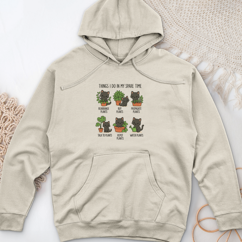 Thing I do in Spare Time Midweight Hooded Sweatshirt