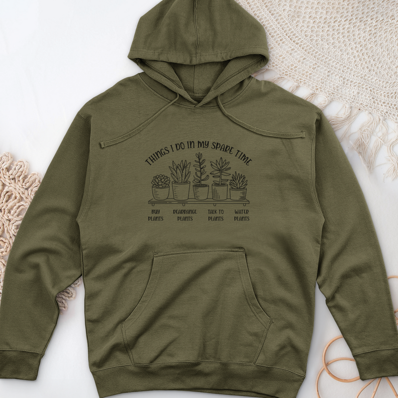 Things I Do In My Spare Time 2 Midweight Hooded Sweatshirt