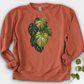 Variegated Monstera Leaf Crewneck