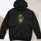 Variegated Monstera Leaf Midweight Hooded Sweatshirt