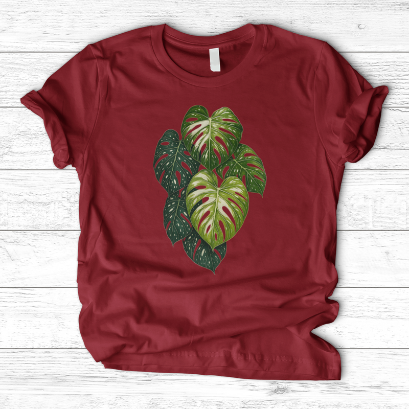 Variegated Monstera Leaf T-Shirt