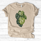 Variegated Monstera Leaf T-Shirt