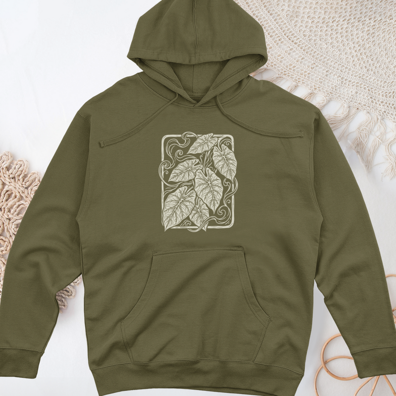 Vintage Plant Midweight Hooded Sweatshirt