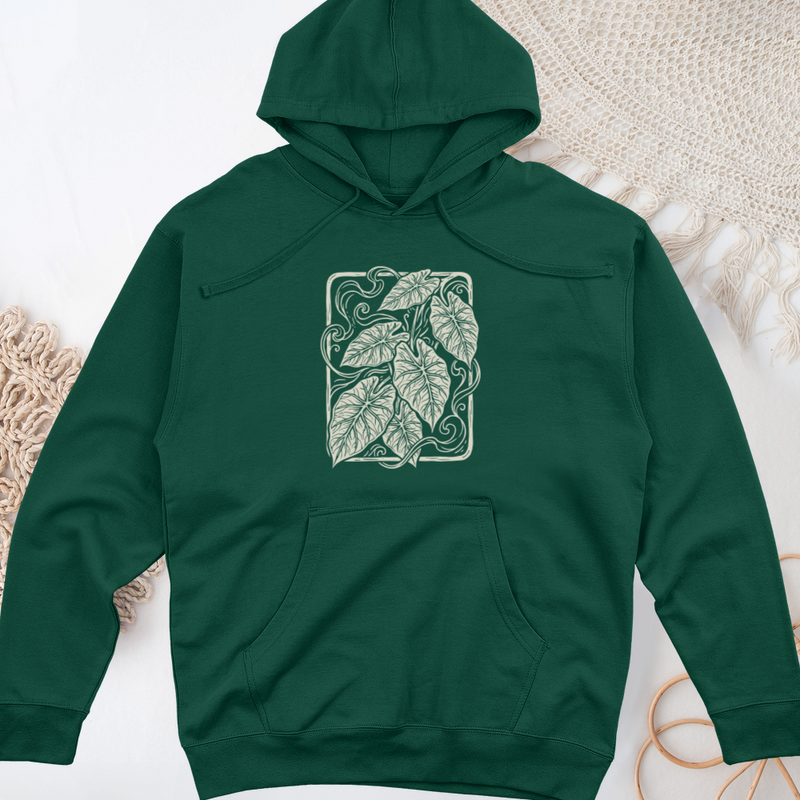 Vintage Plant Midweight Hooded Sweatshirt