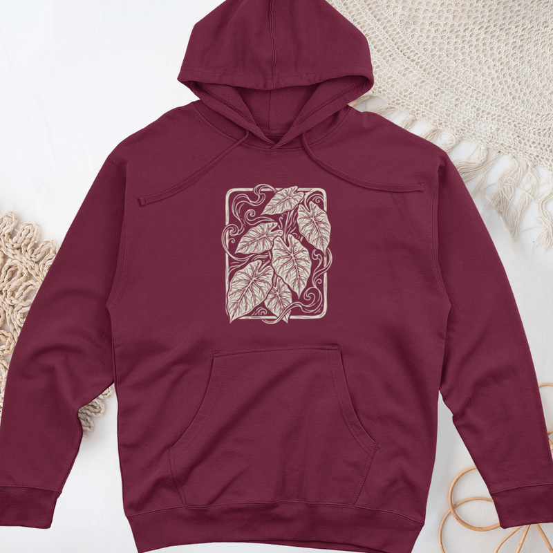 Vintage Plant Midweight Hooded Sweatshirt
