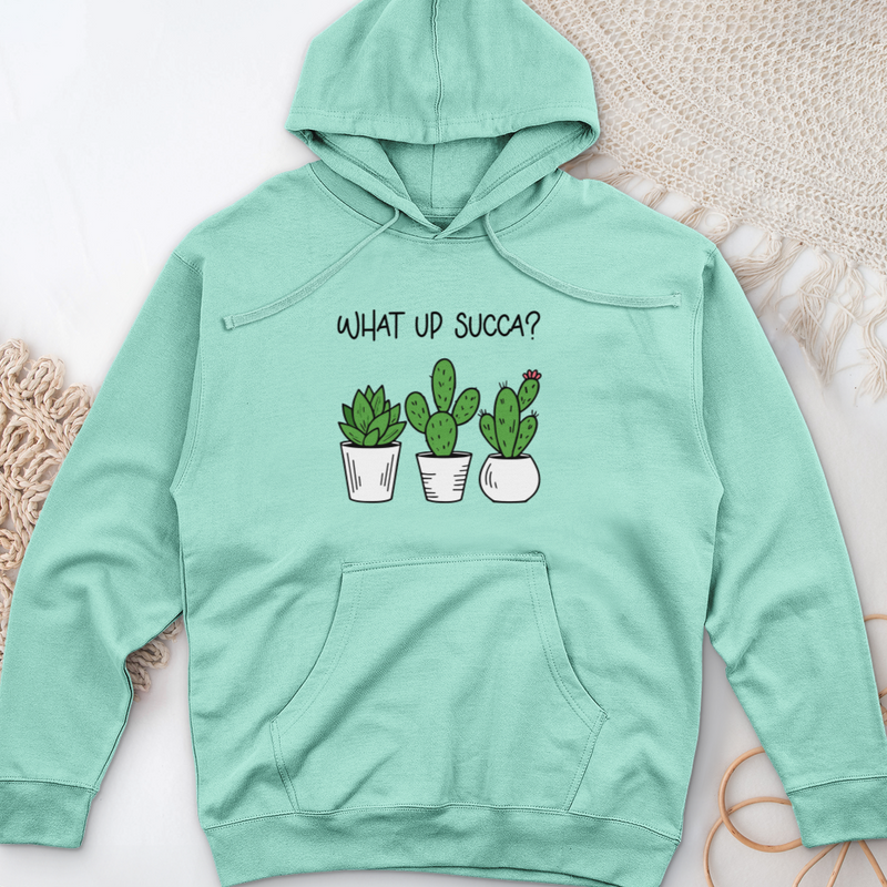 What Up Succa Midweight Hooded Sweatshirt