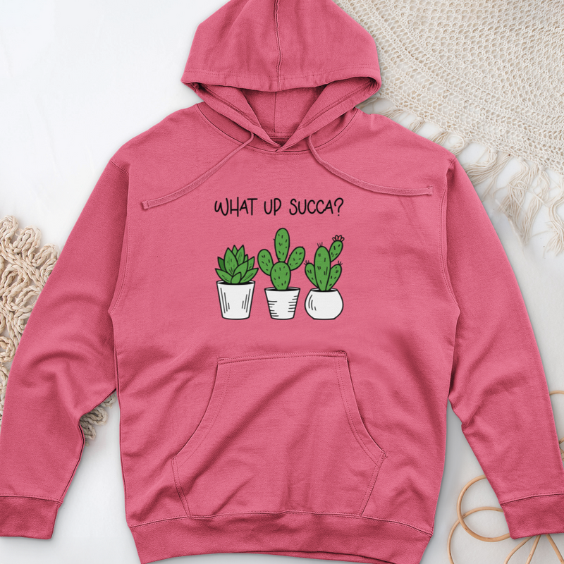 What Up Succa Midweight Hooded Sweatshirt