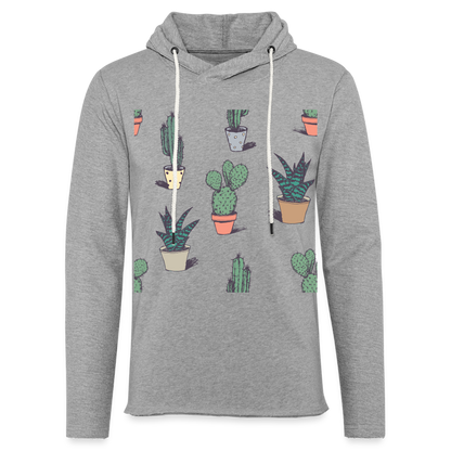 Unisex Lightweight Terry Hoodie - heather gray