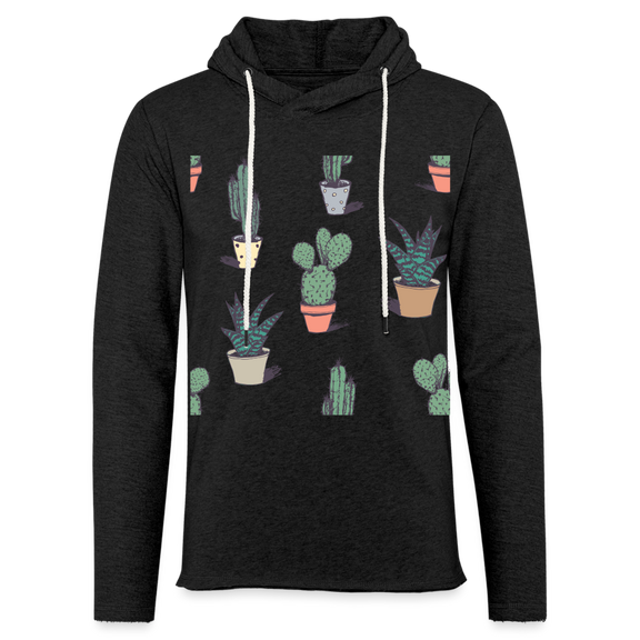 Unisex Lightweight Terry Hoodie - charcoal grey