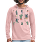 Unisex Lightweight Terry Hoodie - cream heather pink