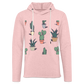 Unisex Lightweight Terry Hoodie - cream heather pink