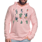 Unisex Lightweight Terry Hoodie - cream heather pink