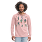 Unisex Lightweight Terry Hoodie - cream heather pink